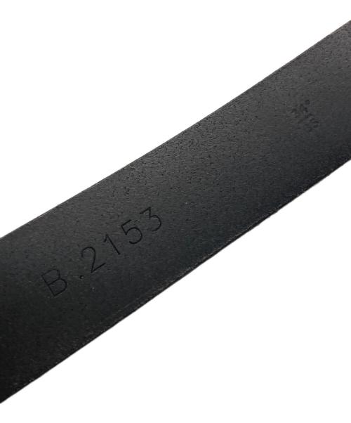 Whitehouse Cox（ホワイトハウスコックス）Whitehouse Cox (ホワイトハウスコックス) レザーベルト ブラック サイズ:SIZE　34/85の古着・服飾アイテム