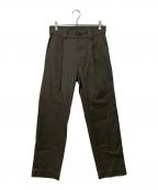 MARGARET HOWELLマーガレットハウエル）の古着「WOOL COTTON GABARDINE」｜カーキ