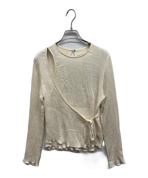 Sea Room lynn（シールームリン）Sea Room Lynn (シールームリン) Shineクレープカシュクールブラウス アイボリー サイズ:Mの古着・服飾アイテム