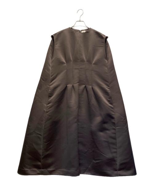SEA（シー）SEA (シー) ヘビーサテンワンピース ブラウン サイズ:FREEの古着・服飾アイテム