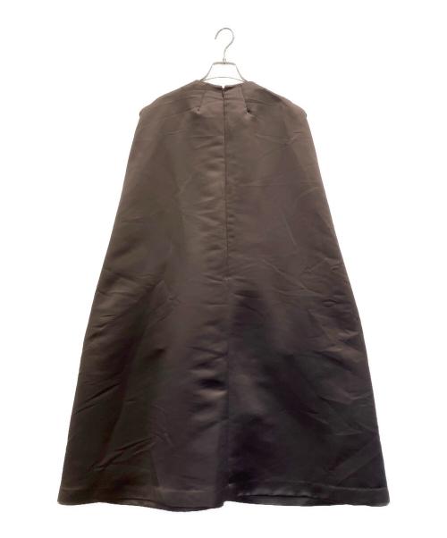 SEA（シー）SEA (シー) ヘビーサテンワンピース ブラウン サイズ:FREEの古着・服飾アイテム