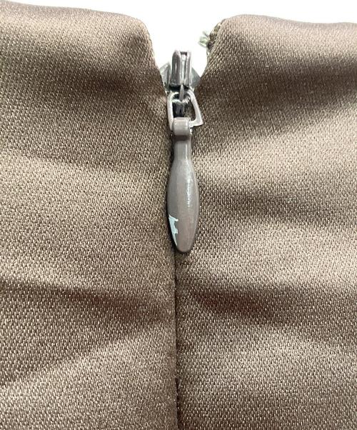 SEA（シー）SEA (シー) ヘビーサテンワンピース ブラウン サイズ:FREEの古着・服飾アイテム