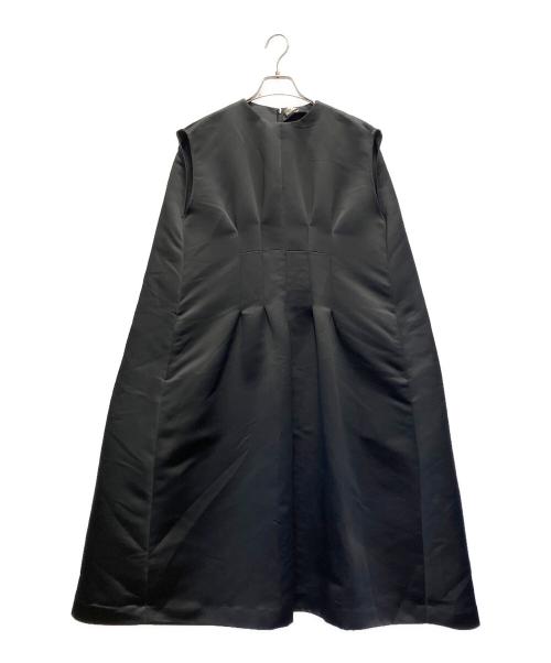 SEA（シー）SEA (シー) ヘビーサテンワンピース ブラック サイズ:FREEの古着・服飾アイテム