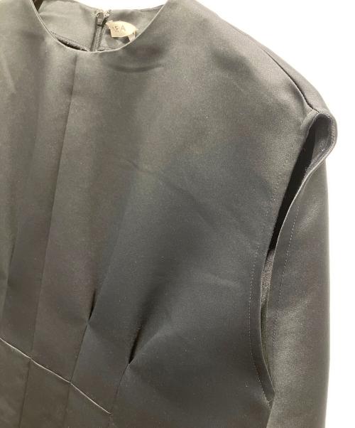 SEA（シー）SEA (シー) ヘビーサテンワンピース ブラック サイズ:FREEの古着・服飾アイテム