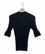 Maison Margielaメゾンマルジェラ）の古着「ウールリブニット」｜ブラック