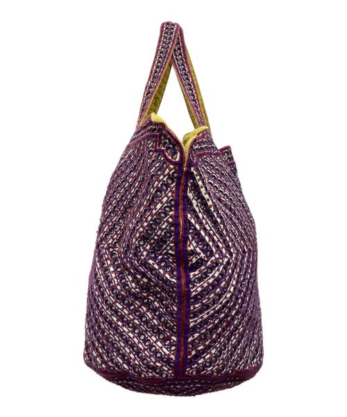 babaghuri（ババグーリ）babaghuri (ババグーリ) シンディ刺繍のバッグ パープルの古着・服飾アイテム