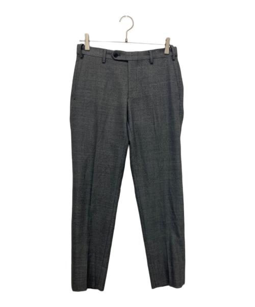 green label relaxing（グリーンレーベルリラクシング）green label relaxing (グリーンレーベルリラクシング) A+ TWPU トロピカル無地 スリム スラックス グレー サイズ:Sの古着・服飾アイテム