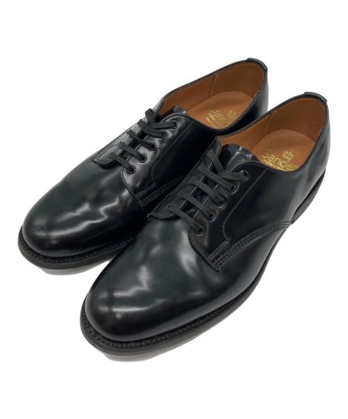 SANDERS（サンダース）SANDERS (サンダース) OFFICER SHOE ブラック サイズ:7 1/2の古着・服飾アイテム