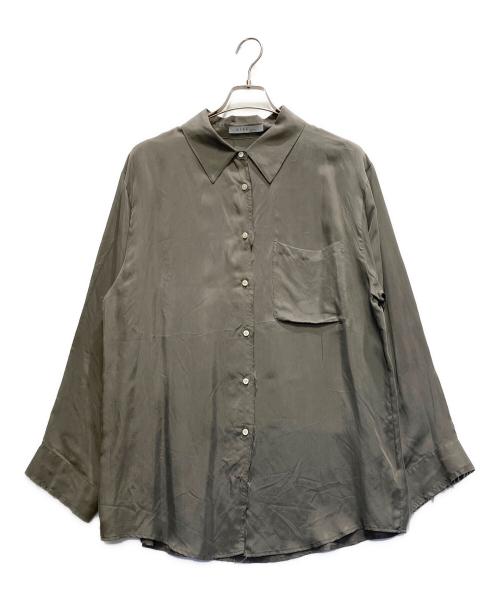 ETRE TOKYO（エトレトウキョウ）ETRE TOKYO (エトレトウキョウ) カフスカットオフキュプラシャツ グレー サイズ:FREEの古着・服飾アイテム