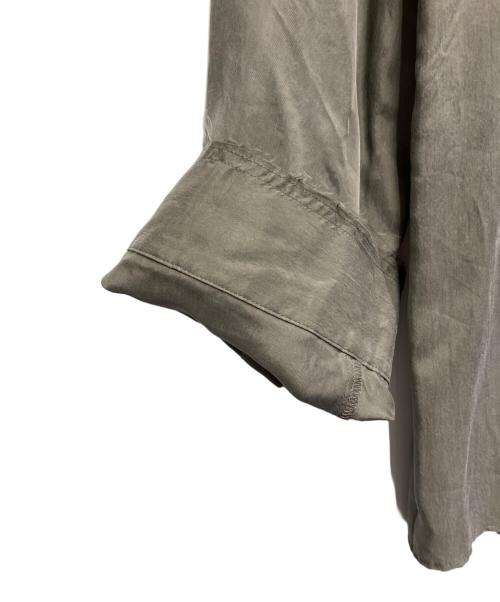 ETRE TOKYO（エトレトウキョウ）ETRE TOKYO (エトレトウキョウ) カフスカットオフキュプラシャツ グレー サイズ:FREEの古着・服飾アイテム
