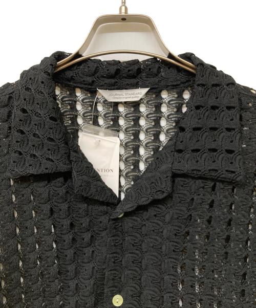 JOURNAL STANDARD（ジャーナルスタンダード）JOURNAL STANDARD (ジャーナルスタンダード) アブストラクト レース シャツ ブラック サイズ:M 未使用品の古着・服飾アイテム