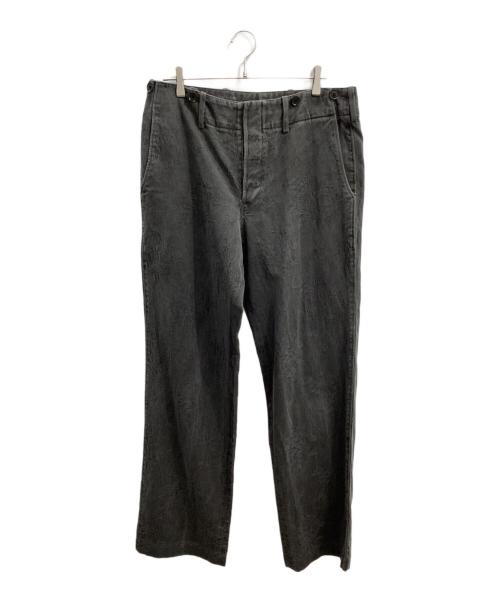 Y's for men（ワイズフォーメン）Y'S for men (ワイズフォーメン) コットンフローラルジャガードパンツ ブラック サイズ:5の古着・服飾アイテム