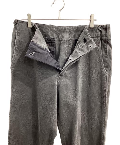 Y's for men（ワイズフォーメン）Y'S for men (ワイズフォーメン) コットンフローラルジャガードパンツ ブラック サイズ:5の古着・服飾アイテム