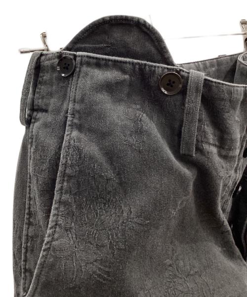 Y's for men（ワイズフォーメン）Y'S for men (ワイズフォーメン) コットンフローラルジャガードパンツ ブラック サイズ:5の古着・服飾アイテム