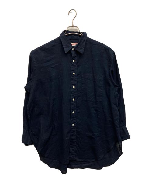Spick and Span（スピック＆スパン）Spick and Span (スピック＆スパン) コットンリネンルーズシャツ ネイビー サイズ:Freeの古着・服飾アイテム