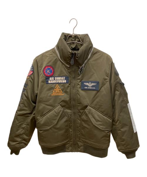AVIREX（アヴィレックス）AVIREX (アヴィレックス) トップガンフライトジャケット カーキ サイズ:XLの古着・服飾アイテム