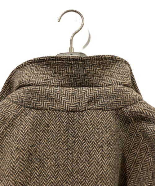 Burberry's（バーバリーズ）Burberry's (バーバリーズ) ヘリンボーンコート ブラウン サイズ:５４の古着・服飾アイテム