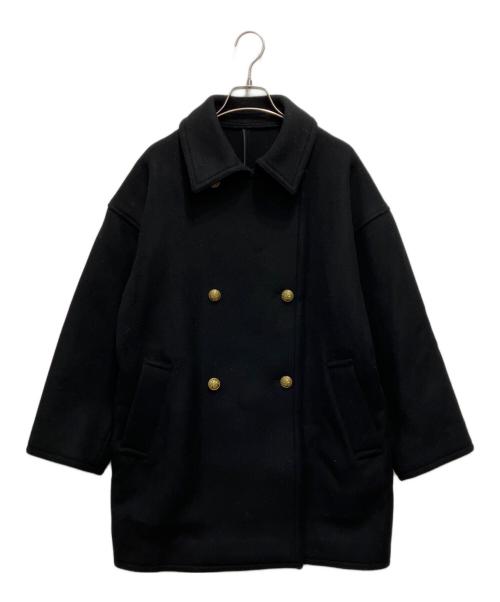 FRAMeWORK（フレームワーク）FRAMeWORK (フレームワーク) Super 100ダブルクロスPコート ネイビー サイズ:38の古着・服飾アイテム