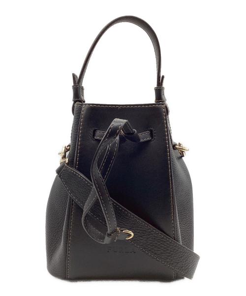 FURLA（フルラ）FURLA (フルラ) MIASTELLA ミニバケットバッグ ブラックの古着・服飾アイテム