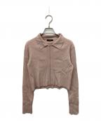 allurevilleアルアバイル）の古着「ステンカラージップカーディガン」｜ライトピンク