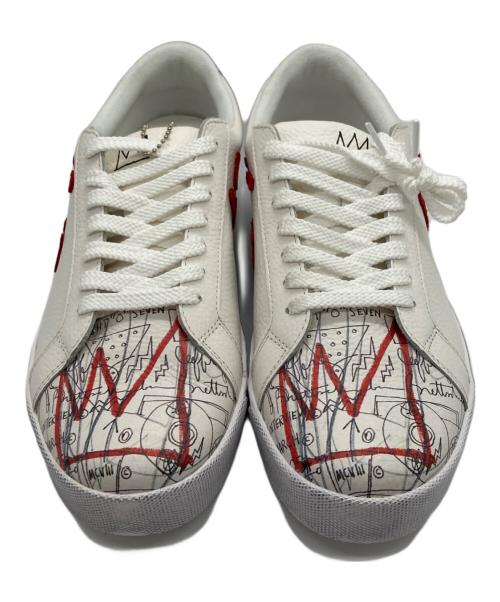 via SANGACIO（ヴィア・サンガチオ）via SANGACIO (ヴィア・サンガチオ) JEAN-MICHEL BASQUIAT (ジャン ミシェル バスキア) スニーカー ホワイト サイズ:26の古着・服飾アイテム