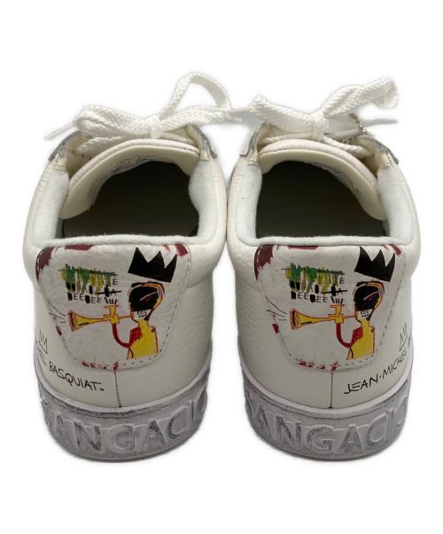 via SANGACIO（ヴィア・サンガチオ）via SANGACIO (ヴィア・サンガチオ) JEAN-MICHEL BASQUIAT (ジャン ミシェル バスキア) スニーカー ホワイト サイズ:26の古着・服飾アイテム