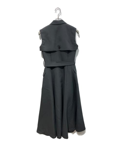 L'AUBE BLANC（ローブ ブラン）L'AUBE BLANC (ローブ ブラン) Sleeveless Coat Dress グレー サイズ:Freeの古着・服飾アイテム
