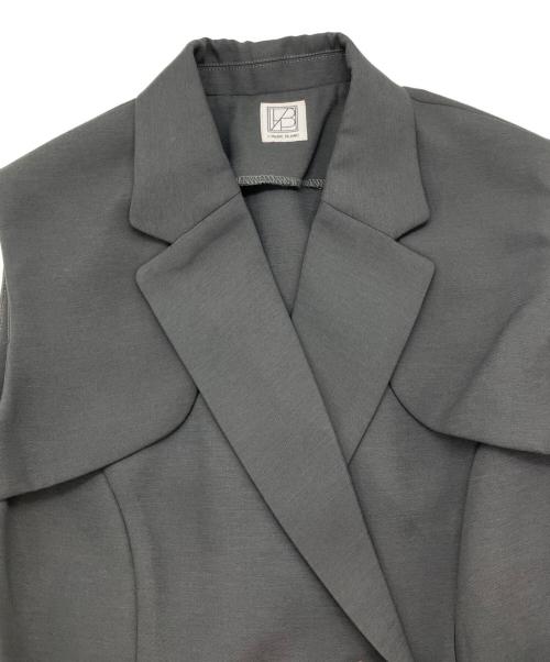 L'AUBE BLANC（ローブ ブラン）L'AUBE BLANC (ローブ ブラン) Sleeveless Coat Dress グレー サイズ:Freeの古着・服飾アイテム