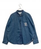 HER LIP TOハーリップトゥ）の古着「Emblem Logo Denim Shirt Jacket」｜インディゴ