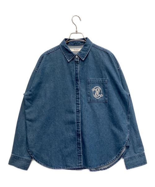 HER LIP TO（ハーリップトゥ）Her lip to (ハーリップトゥ) Emblem Logo Denim Shirt Jacket インディゴ サイズ:FREEの古着・服飾アイテム