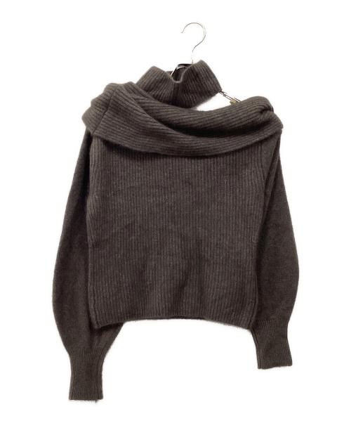 HER LIP TO（ハーリップトゥ）HER LIP TO (ハーリップトゥ) Multi-Way Wool-Blend Sweater ブラウン サイズ:S 未使用品の古着・服飾アイテム