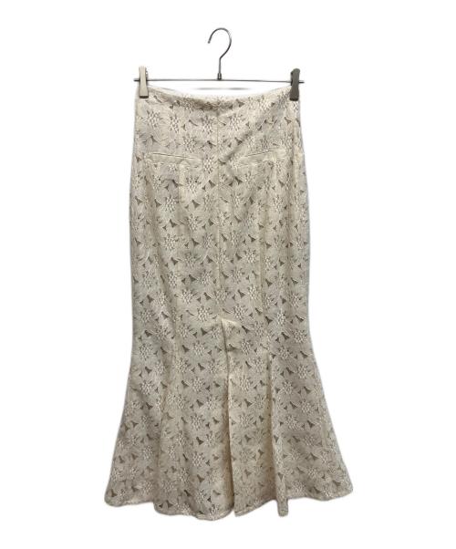 HER LIP TO（ハーリップトゥ）Her lip to (ハーリップトゥ) Floral Lace Mermaid Skirt アイボリー サイズ:Mの古着・服飾アイテム