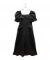 Her lip to（ハーリップトゥ）の古着「Troncais Puff Sleeve Dress」｜ブラック