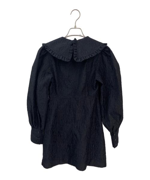 GANNI（ガニー）GANNI (ガニー) COCKTAIL DRESSES/ジャガードドレス ブラック サイズ:34の古着・服飾アイテム