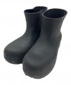 BOTTEGA VENETAボッテガベネタ）の古着「パドル アンクルブーツ　レインシューズ」｜ブラック