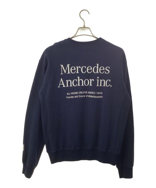 mercedes anchor inc.（メルセデス アンカー インク）mercedes anchor inc. (メルセデス アンカー インク) ロゴスウェット ネイビー サイズ:Sの古着・服飾アイテム