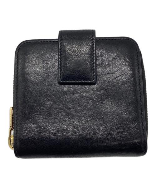 Yves Saint Laurent（イヴサンローラン）Yves Saint Laurent (イヴサンローラン) 2つ折り財布 ブラックの古着・服飾アイテム