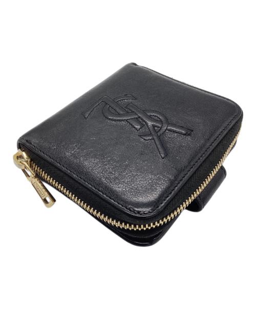 Yves Saint Laurent（イヴサンローラン）Yves Saint Laurent (イヴサンローラン) 2つ折り財布 ブラックの古着・服飾アイテム