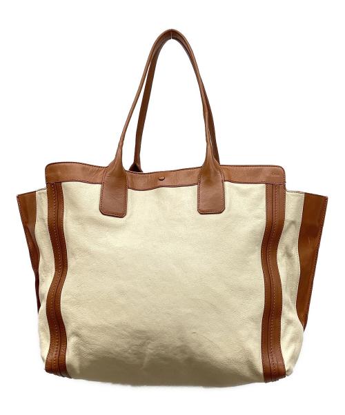 Chloe（クロエ）Chloe (クロエ) アリソンレザートート　01-14-50-65 ベージュの古着・服飾アイテム