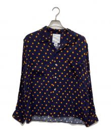 ALONE（アローン）の古着「RAYON SHIRT LONG」｜ネイビー