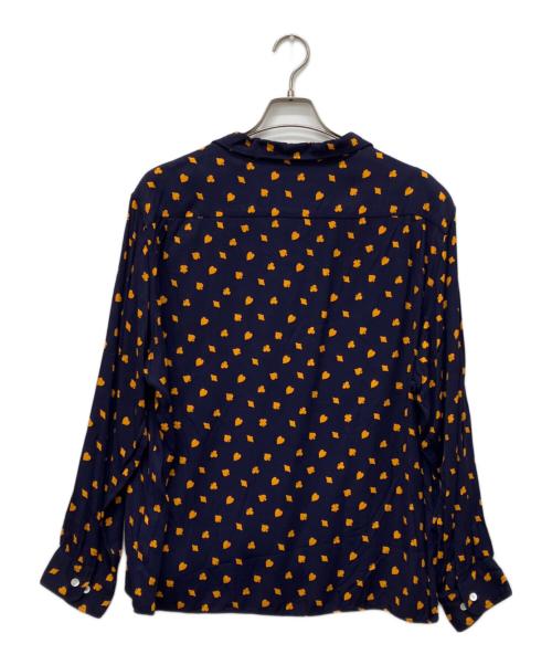 ALONE（アローン）ALONE (アローン) RAYON SHIRT LONG ネイビー サイズ:4の古着・服飾アイテム