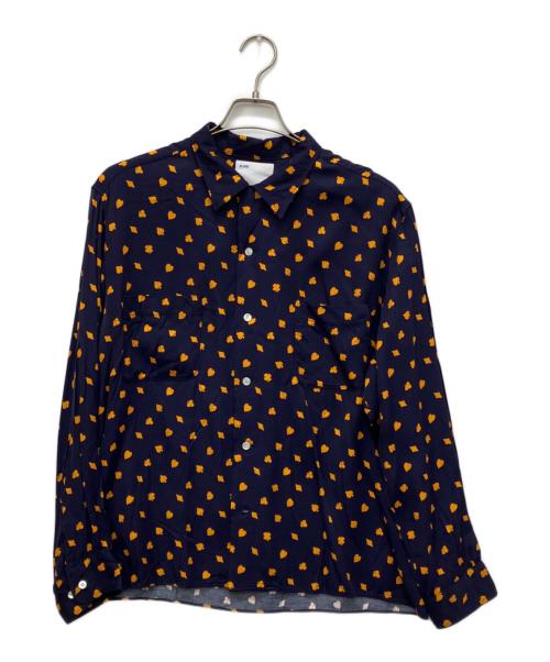 ALONE（アローン）ALONE (アローン) RAYON SHIRT LONG ネイビー サイズ:4の古着・服飾アイテム
