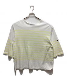 OUTIL（ウティ）の古着「TORICOT HABAS SHORT」｜ホワイト×イエロー