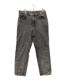 LEE（リー）の古着「ケミカルウォッシュデニムパンツ」｜ブラック