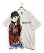 KOTOBUKISTUDIO×江口寿史コトブキスタジオ×）の古着「ボーダーガール Tシャツ」｜ホワイト
