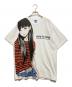 KOTOBUKISTUDIO（コトブキスタジオ）の古着「ボーダーガール Tシャツ」｜ホワイト