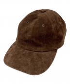 kijima takayukiキジマタカユキ）の古着「CALF SUEDE 6PANEL CAP」｜ブラウン