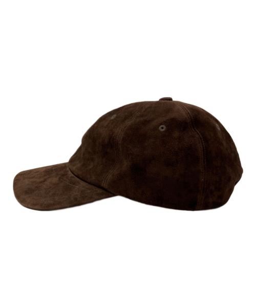 kijima takayuki（キジマタカユキ）kijima takayuki (キジマタカユキ) CALF SUEDE 6PANEL CAP ブラウン サイズ:３の古着・服飾アイテム