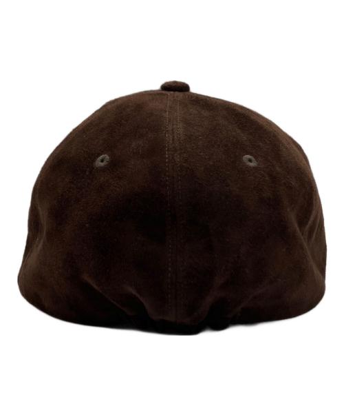 kijima takayuki（キジマタカユキ）kijima takayuki (キジマタカユキ) CALF SUEDE 6PANEL CAP ブラウン サイズ:３の古着・服飾アイテム