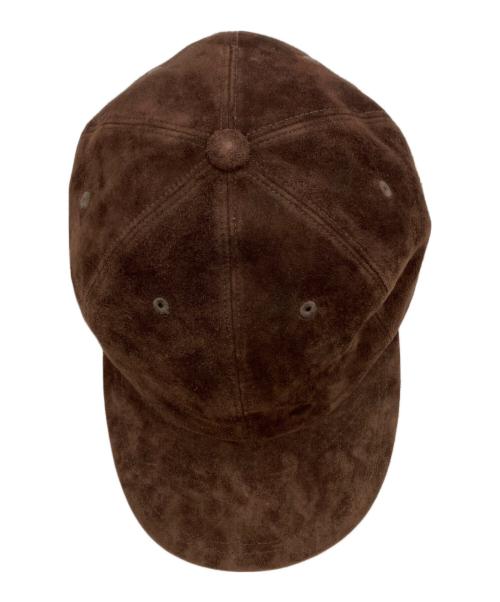 kijima takayuki（キジマタカユキ）kijima takayuki (キジマタカユキ) CALF SUEDE 6PANEL CAP ブラウン サイズ:３の古着・服飾アイテム